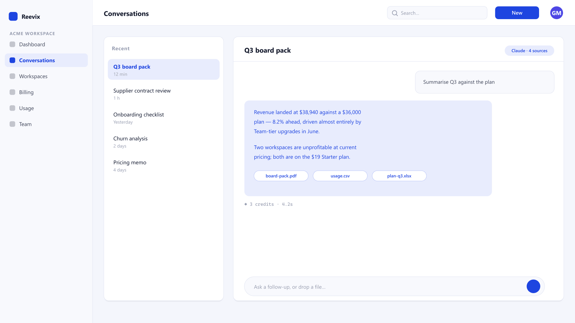 Orbit SaaS — streaming ai conversations